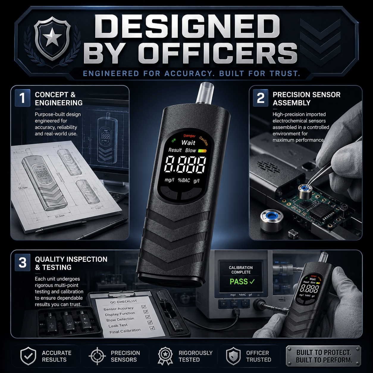 HOSFU™ Pro Portable Breathalyzer