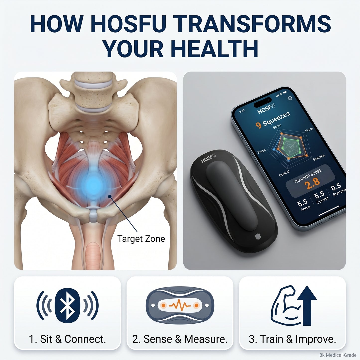 HOSFU™ Smart Pelvic Floor Muscle Trainer